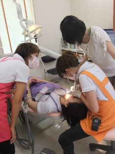 歯面清掃の講習2
